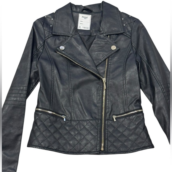 MAYORAL***Girls Black Faux Leather Jacket***Size 14 NEW - Picture 2 of 3